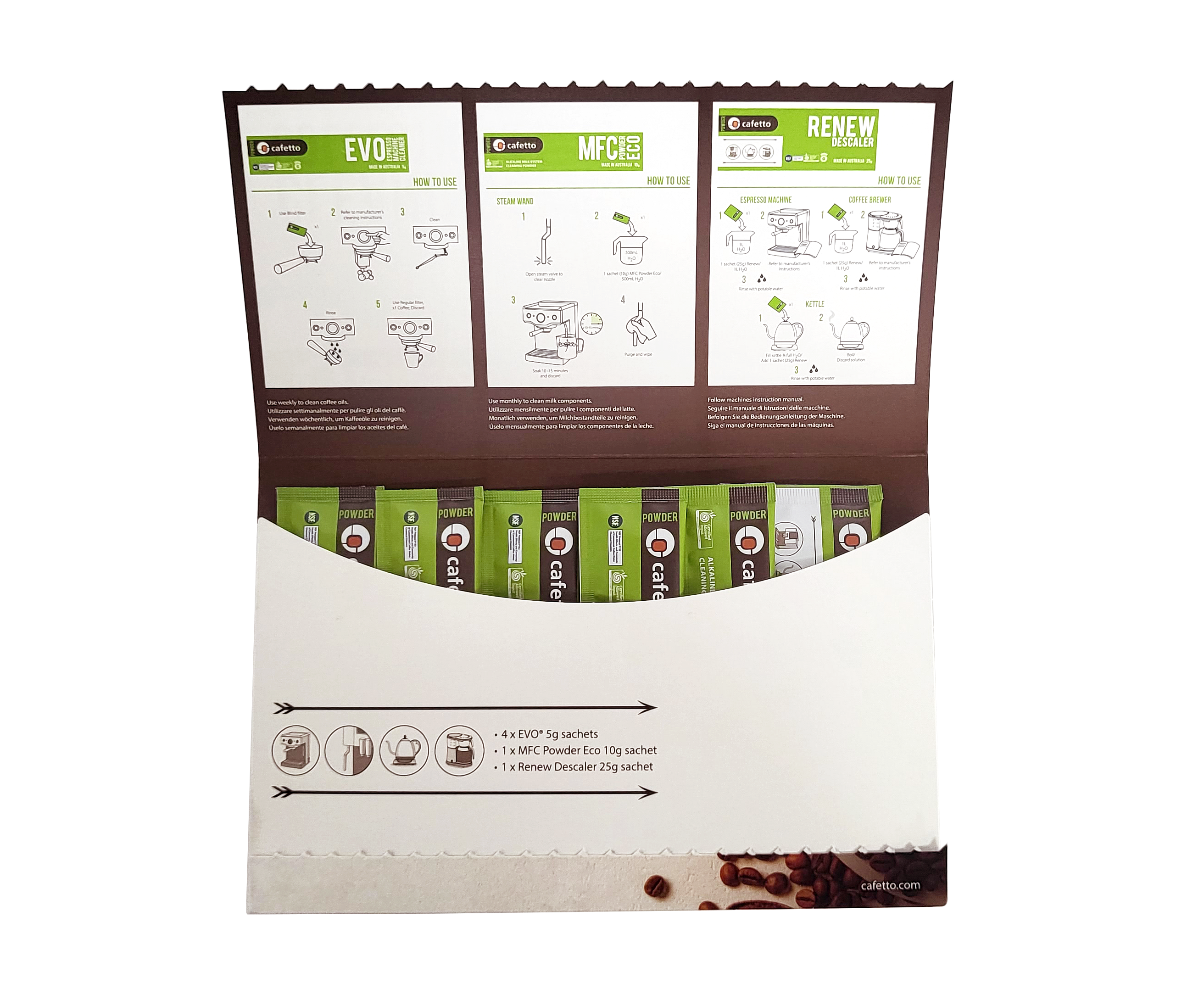Cafetto Cleaning Collection for the Home Barista