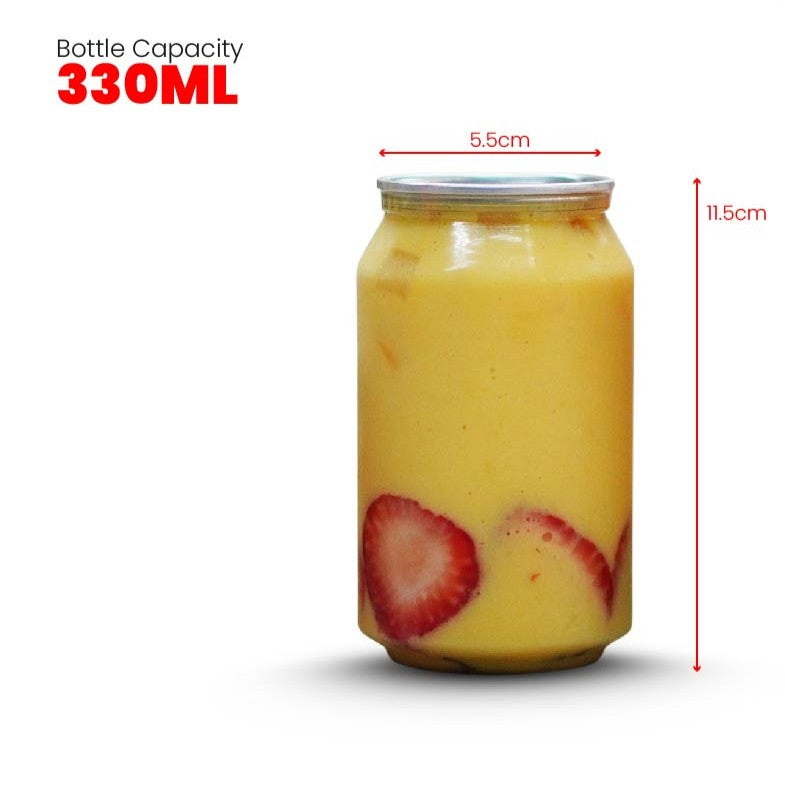 PET Pull Can Bottle with Lids - Bundle