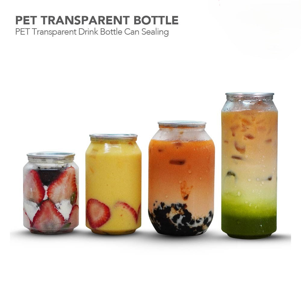 PET Pull Can Bottle with Lids - Bundle